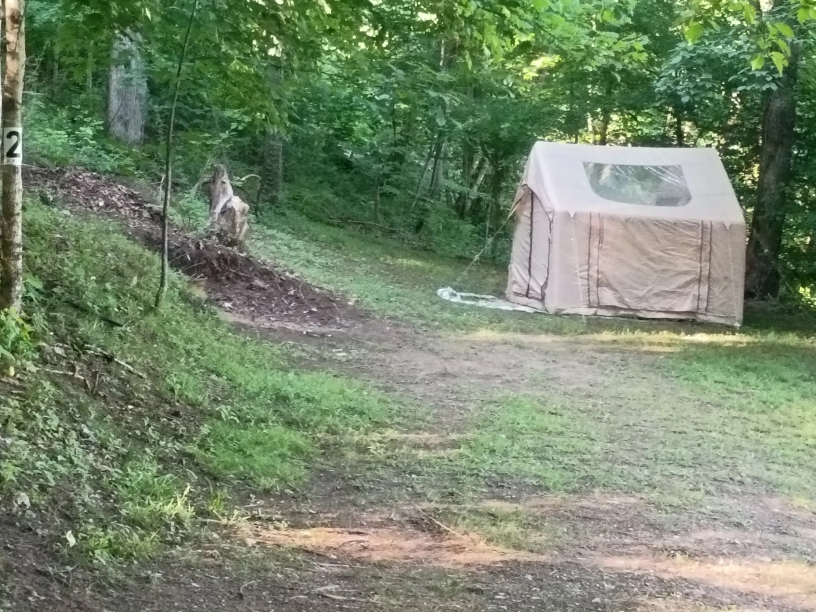 Path leading to the honeymoon tent