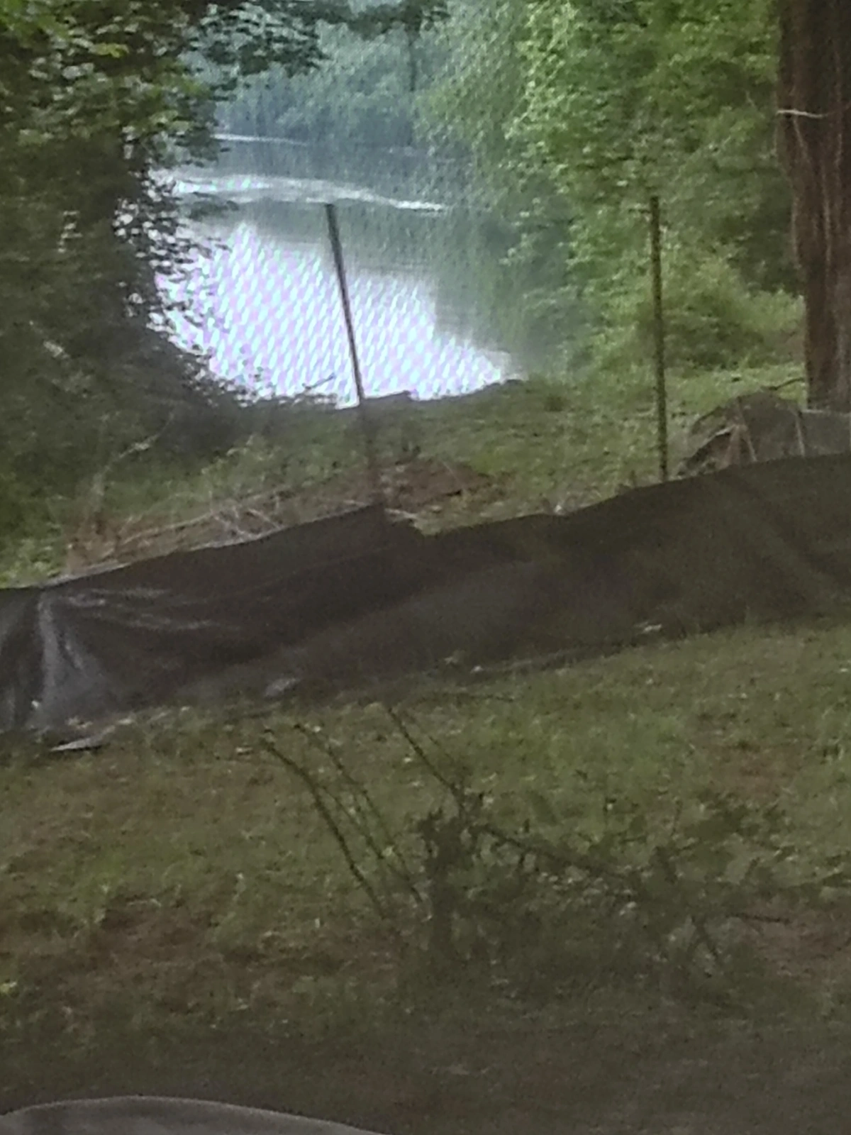 River fenceline along the Yadkin at River's Edge